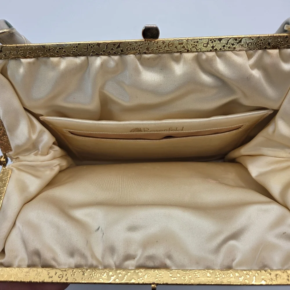 Vintage Rosenfeld Ivory Leather Handbag - Picture 4 of 7